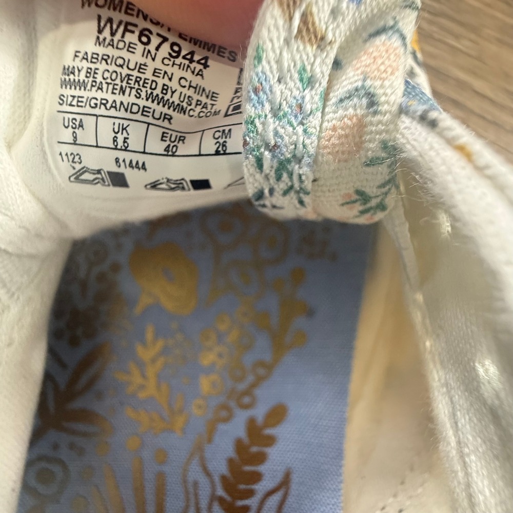 Keds x Rifle Paper Co. Women's Chillax Slip On Sneakers Bramble Fields Size 9 - Picture 12 of 12